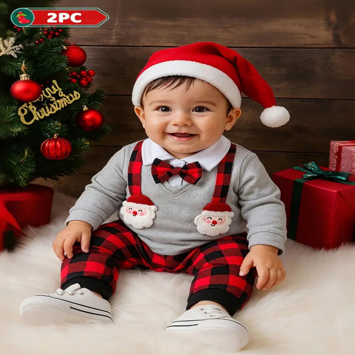 GENERICO - ROPA DE  NAVIDAD DE NIÑO BEBE - FIESTAS NAVIDEÑA