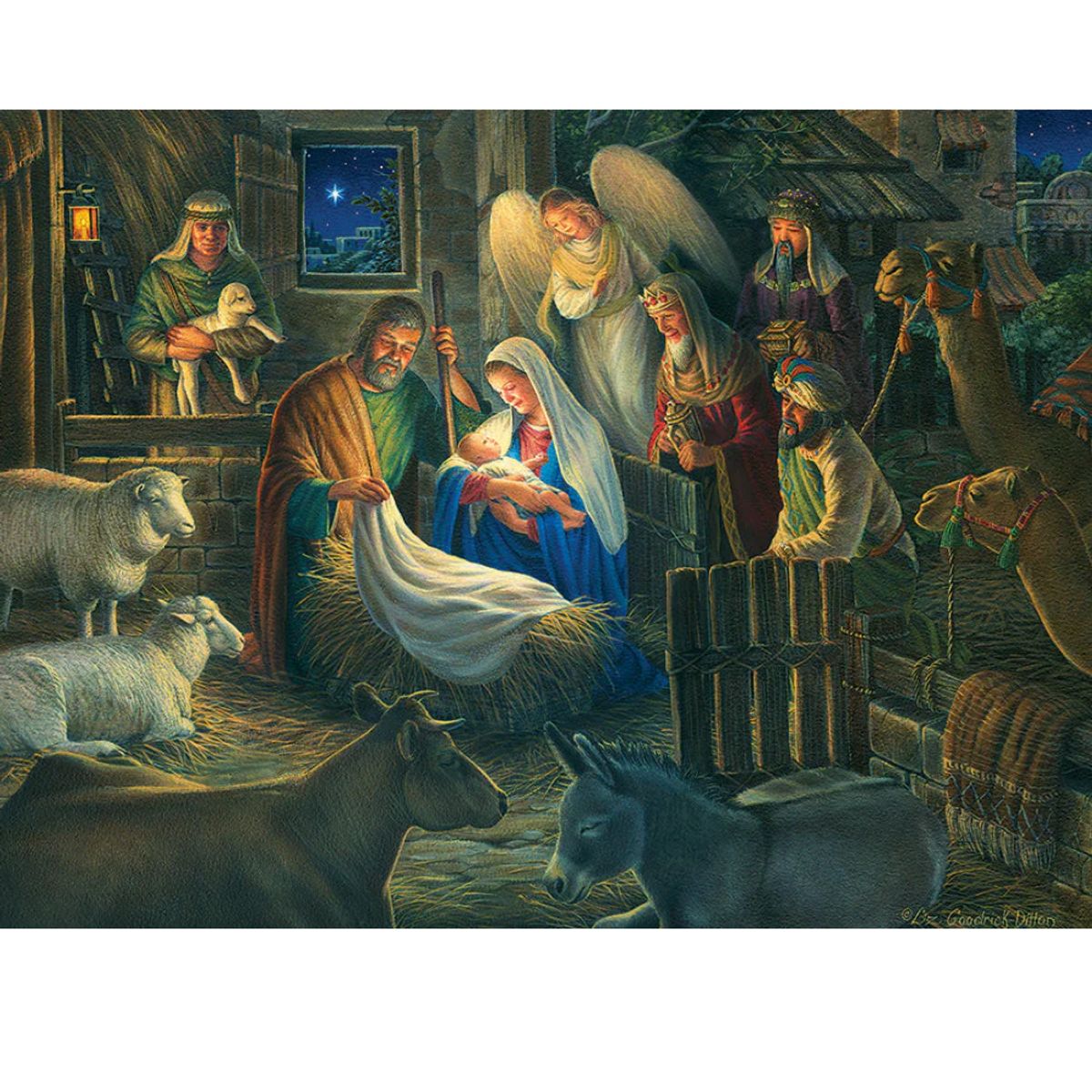 COBBLE HILL - Lejos en un Pesebre - Rompecabezas Cobble Hill - 500Pzs