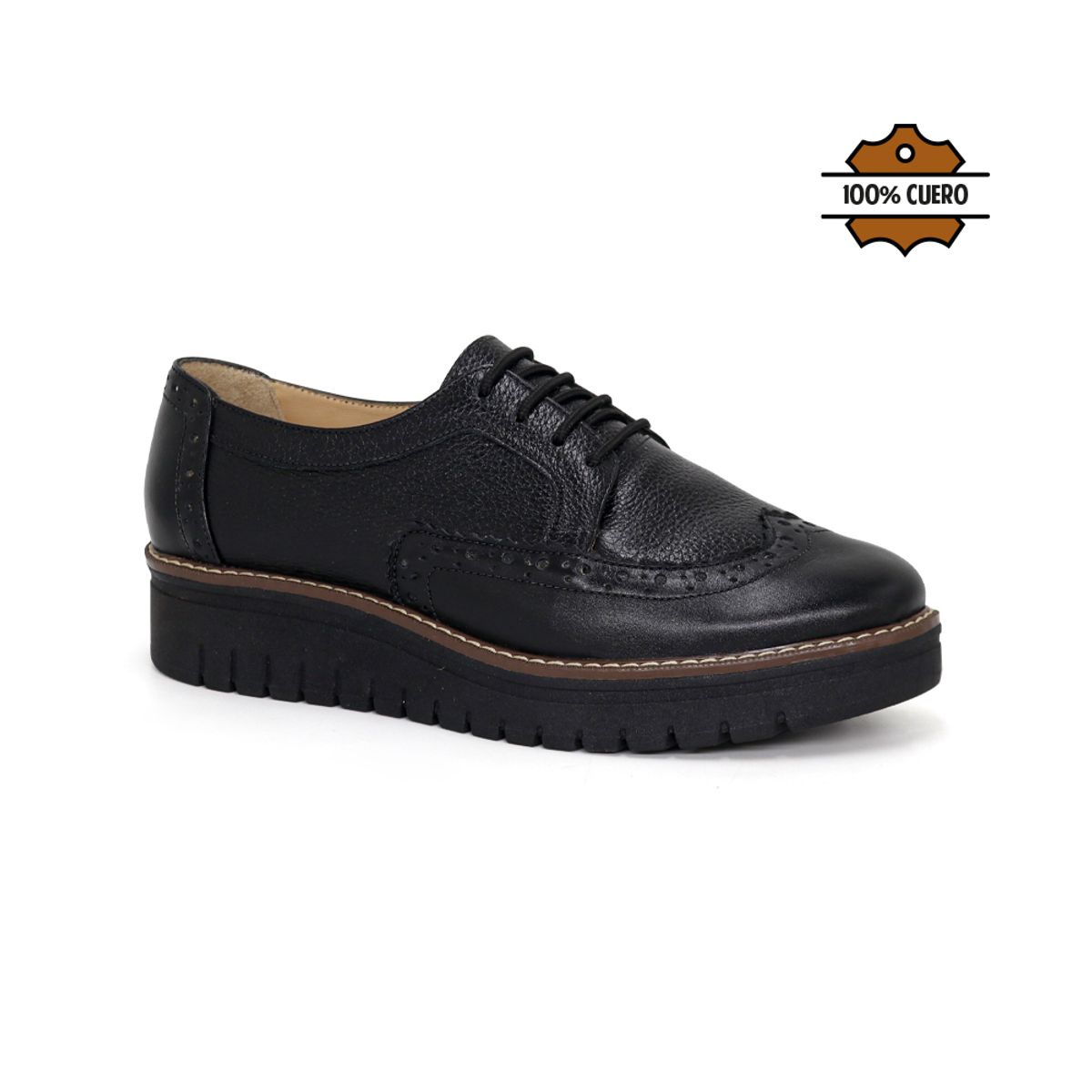 PAR&SS - Zapato Oxford De Cuero Mujer KA25Q4-YELY