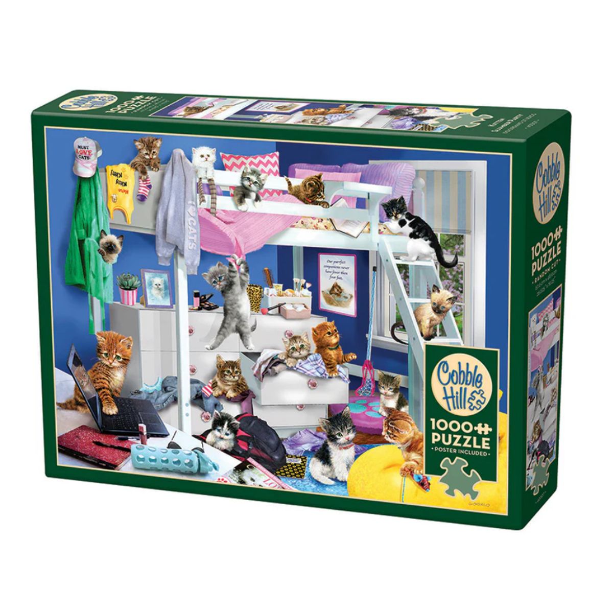 COBBLE HILL - Fiesta de Pijamas de Gatitos - Rompecabezas Cobble Hill - 1000Pzs