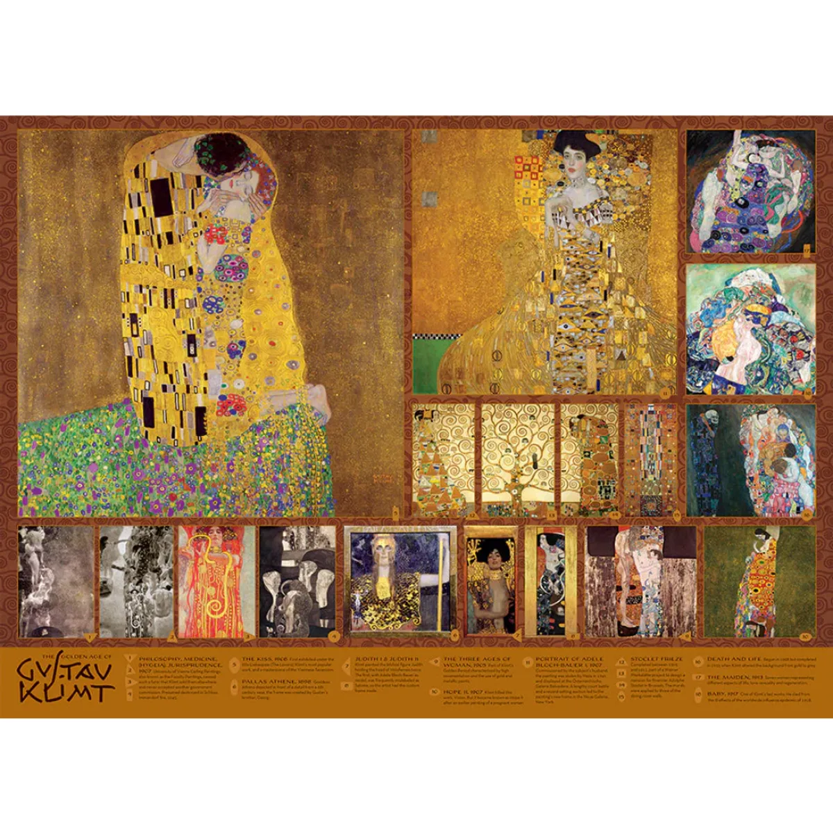 COBBLE HILL - La Edad Dorada de Klimt - Rompecabezas Cobble Hill - 1000Pzs