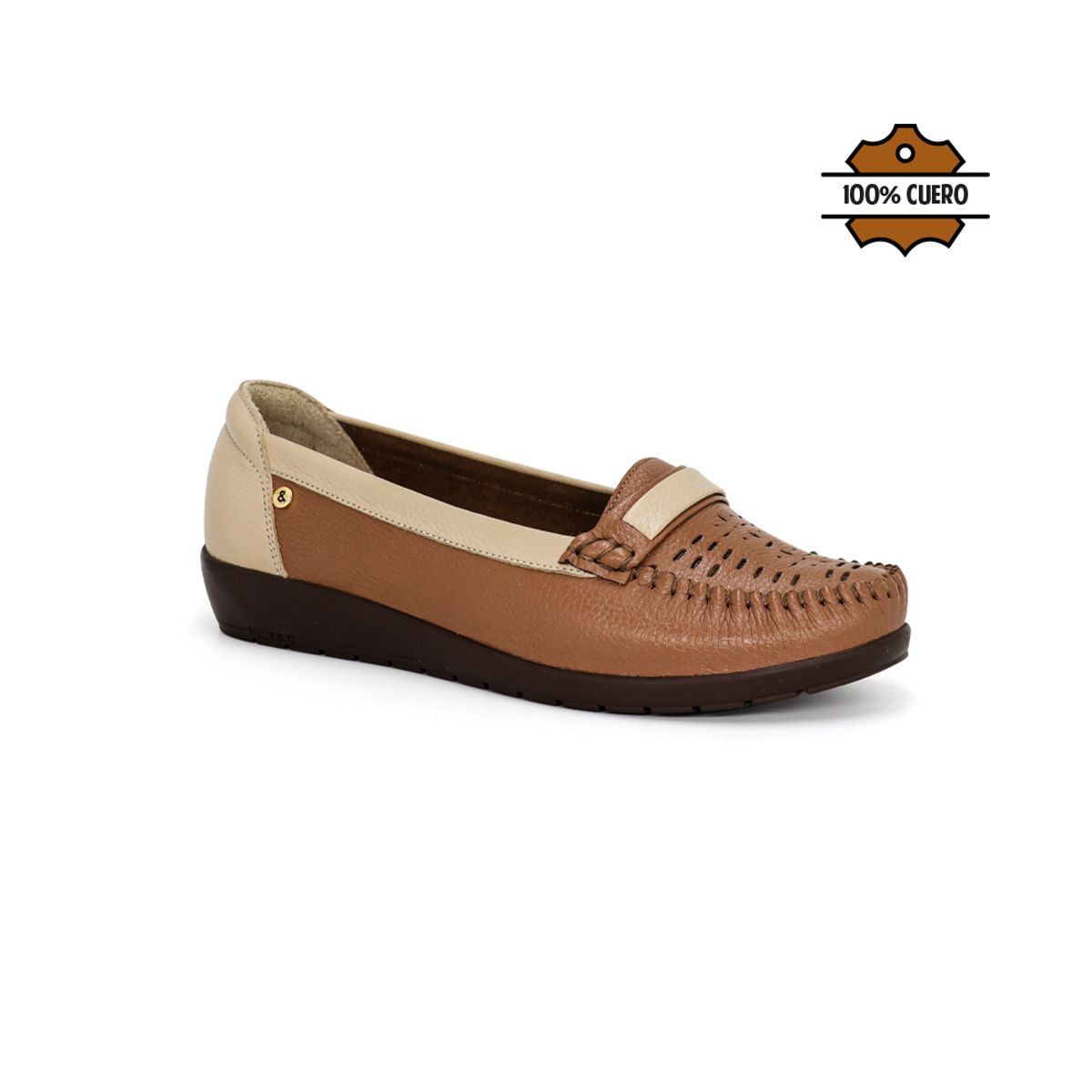 PAR&SS - Mocasines Casuales Mujer De Cuero KA25Q4-DRUCILA