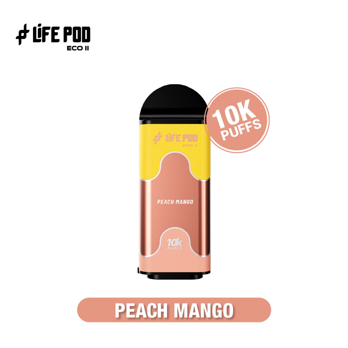 VAPE STATION - Repuesto Vape Life Pod Eco II 10000 Puffs - Sabor Peach Mango