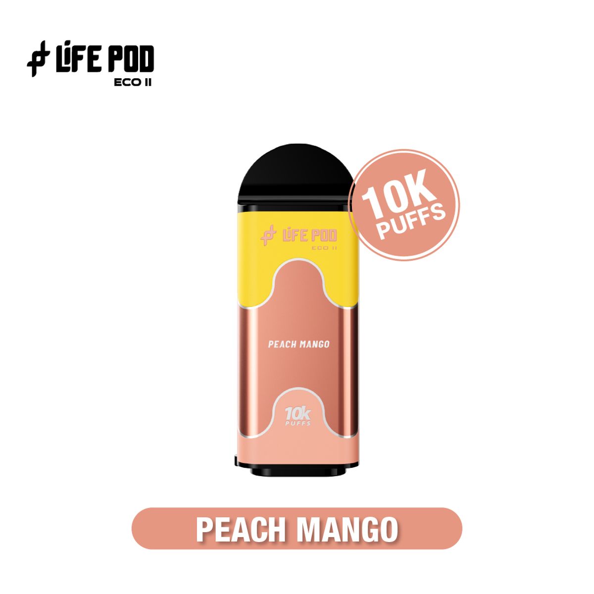 VAPE STATION - Repuesto Vape Life Pod Eco II 10000 Puffs - Sabor Peach Mango