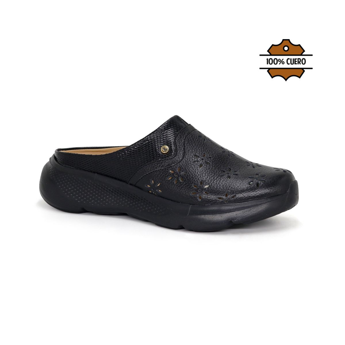 PAR&SS - Zapato Zueco Casual De Cuero KA25Q4-FAUNA