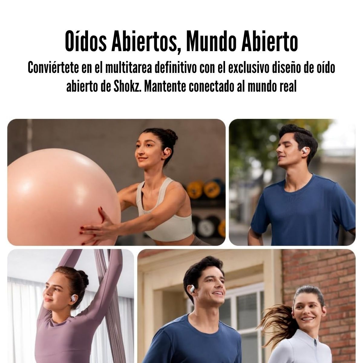 SHOKZ - Shokz - Audífono OpenFit Air T511 True Wireless Open Ears - Black