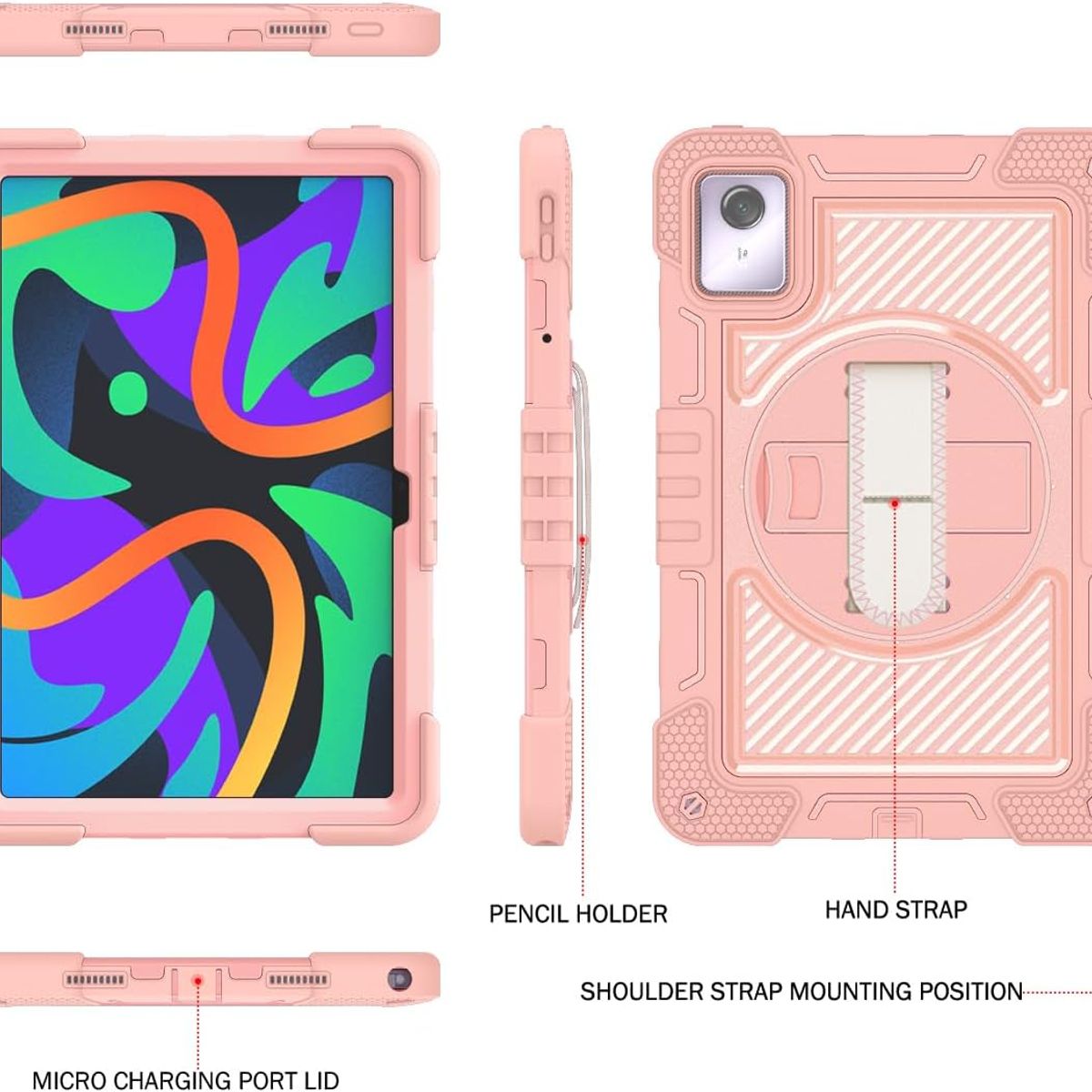 FUNDAANTIGOLPES - Funda Antigolpe para Tablet Lenovo k11 TB330XU ROSADO