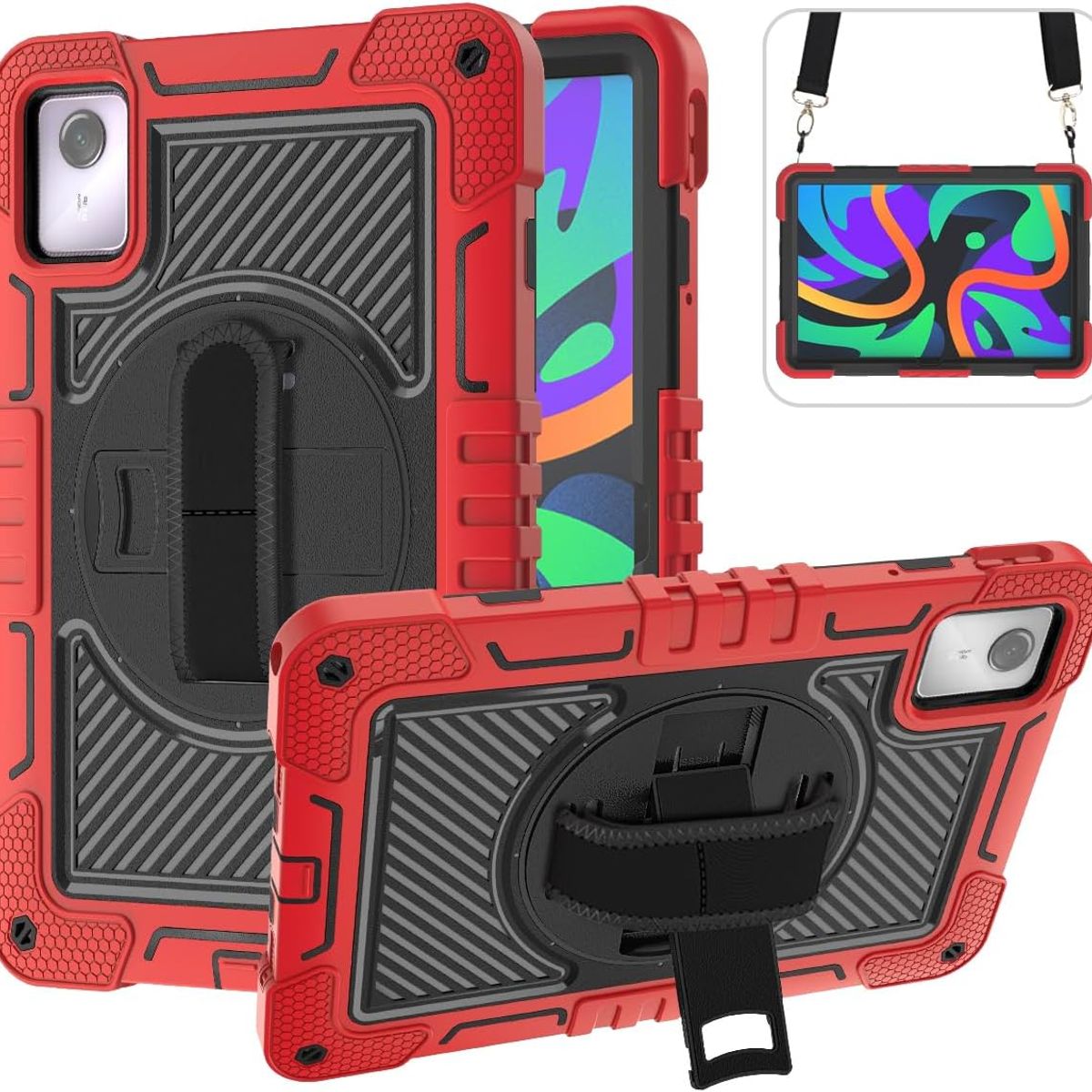 FUNDAANTIGOLPES - Funda Antigolpe para Tablet Lenovo k11 TB330XU ROJO