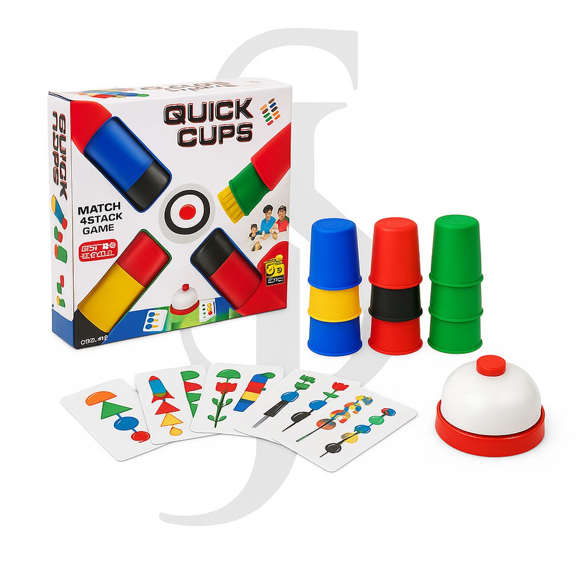 GENERICO - Quick Cups - torre de vasos - Juego interactivo EEG