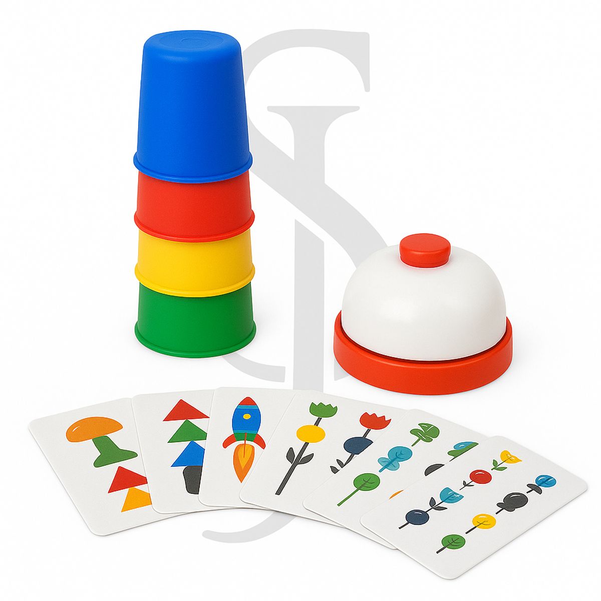 GENERICO - Quick Cups - torre de vasos - Juego interactivo EEG