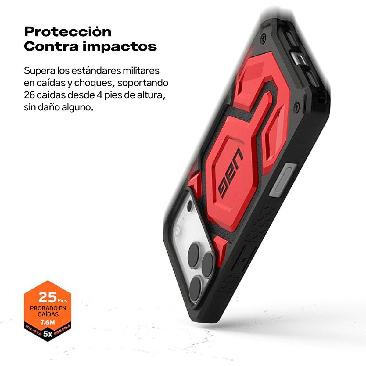 URBAN ARMOR GEAR - Case iPhone 17 Pro Max MagSafe UAG Monarch Pro Rojo