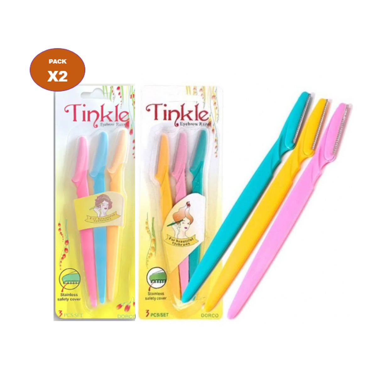 GENERICO - DUO PACK PERFILADOR DE CEJAS X3 UND