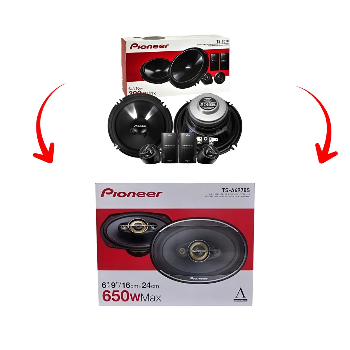 PIONEER - PARLANTE COAXIAL 6 650W TS-A6978S PIONEER
