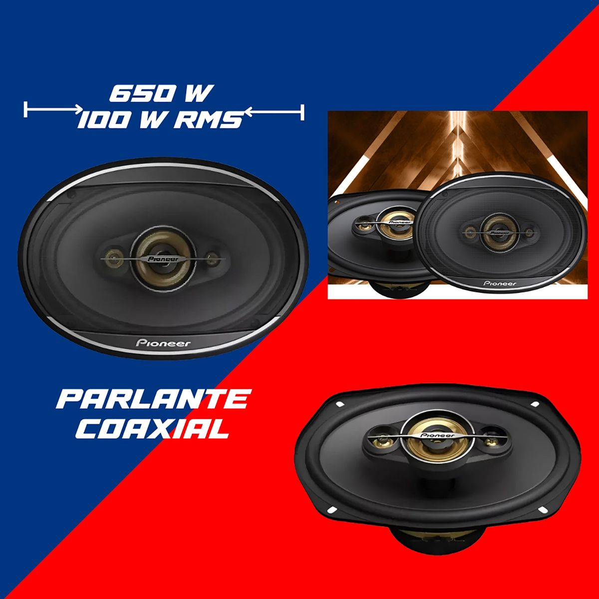 PIONEER - PARLANTE COAXIAL 6 650W TS-A6978S PIONEER