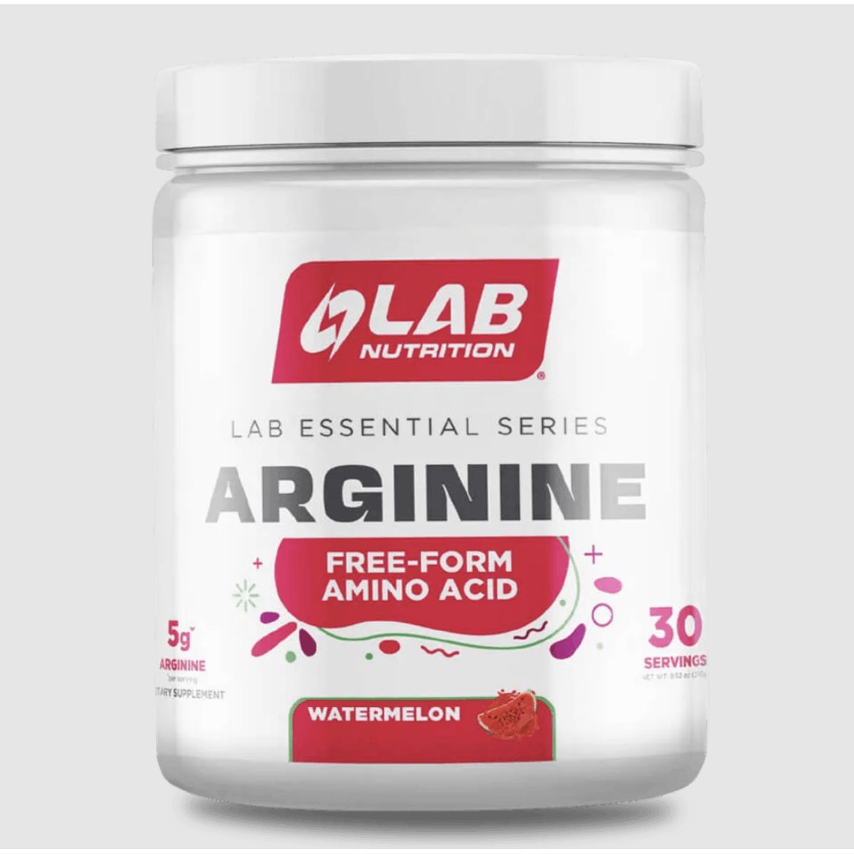 LAB NUTRITION USA - Arginina Lab Nutrition 30 serv - Watermelon