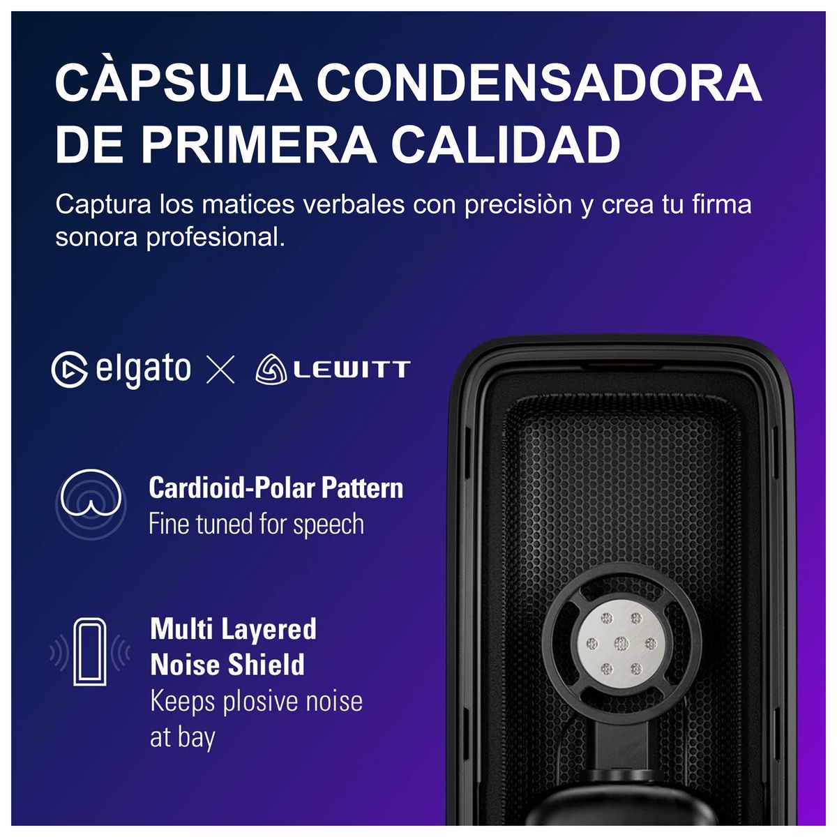 ELGATO - Microfono Elgato Wave 3 USB Mezclador Digital