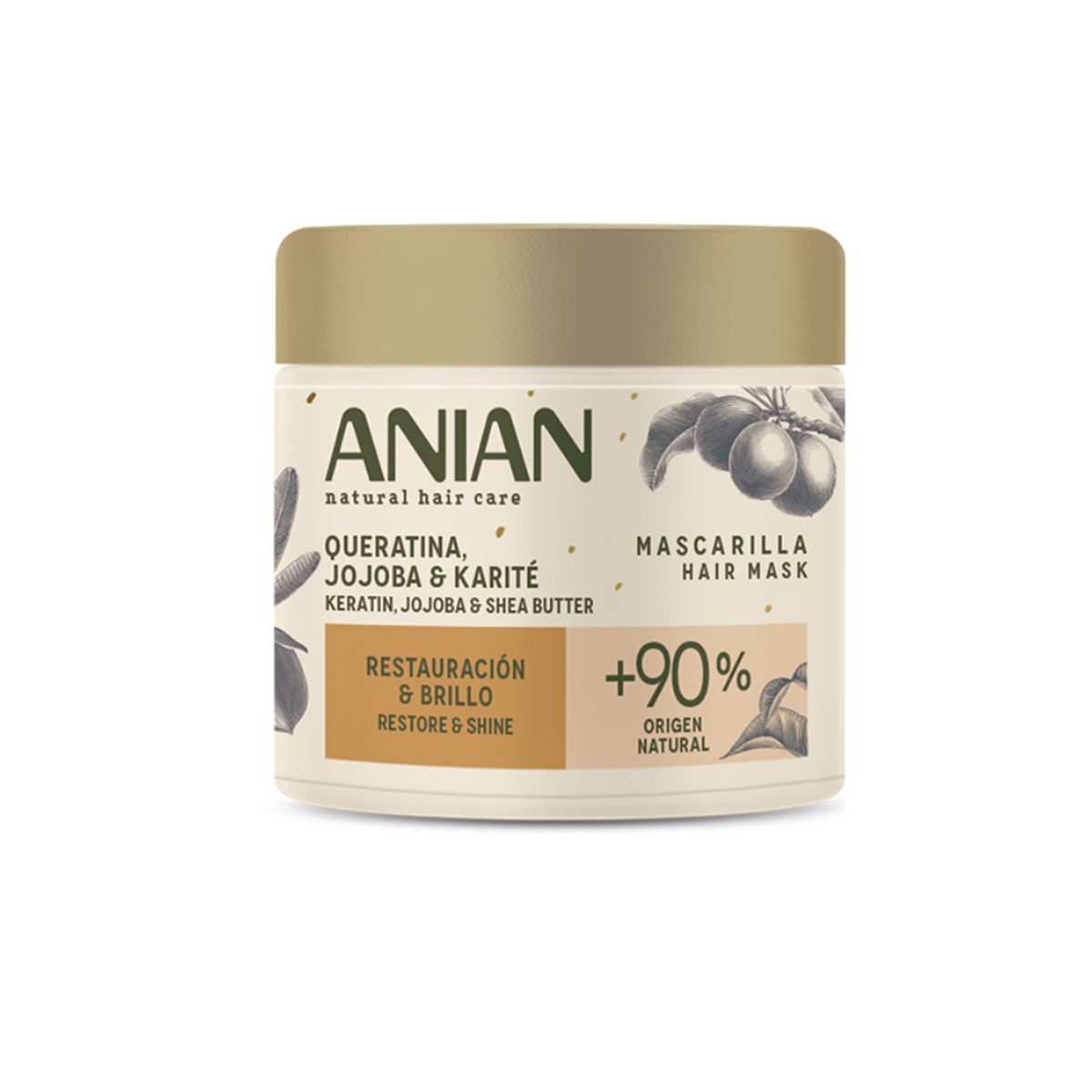 ANIAN - Mascarilla Anian de Queratina Jojoba y Karité