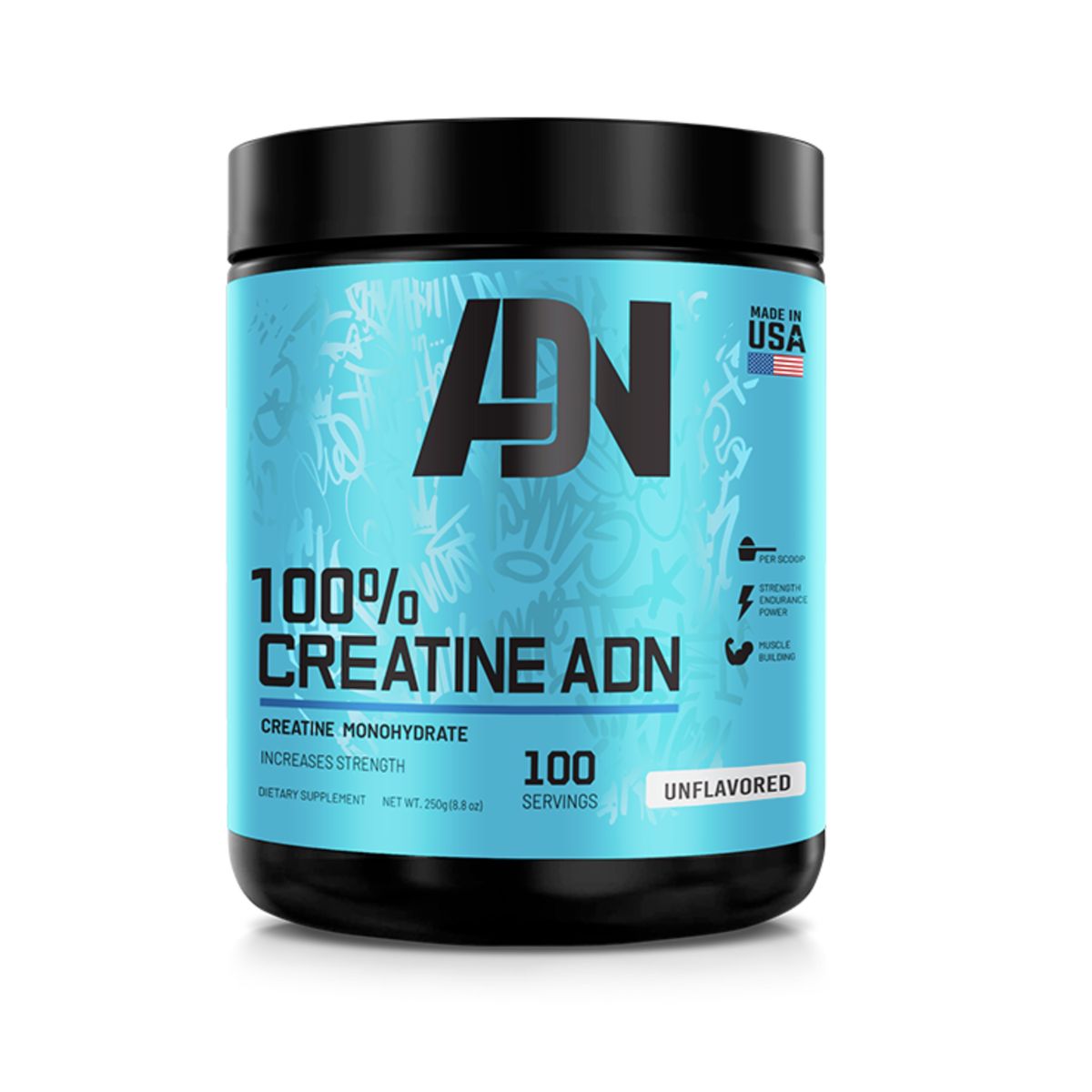 ADN - 100% Creatina monohidratada ADN 250 gramos