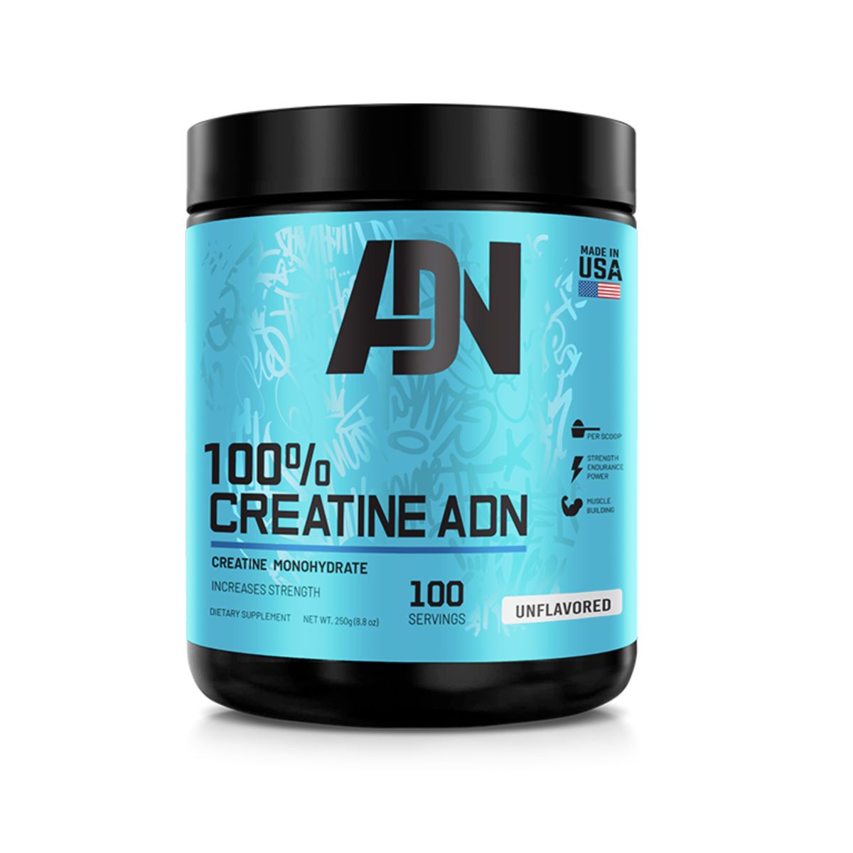 ADN - 100% Creatina monohidratada ADN 250 gramos