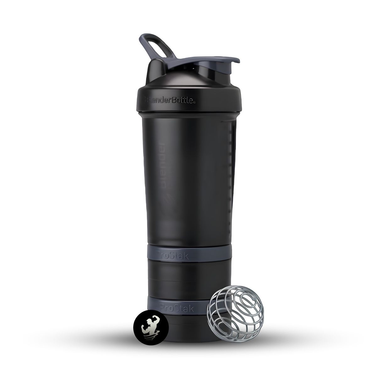 GENERICO - Shaker Blender Bottle - Prostak 22oz - Negro