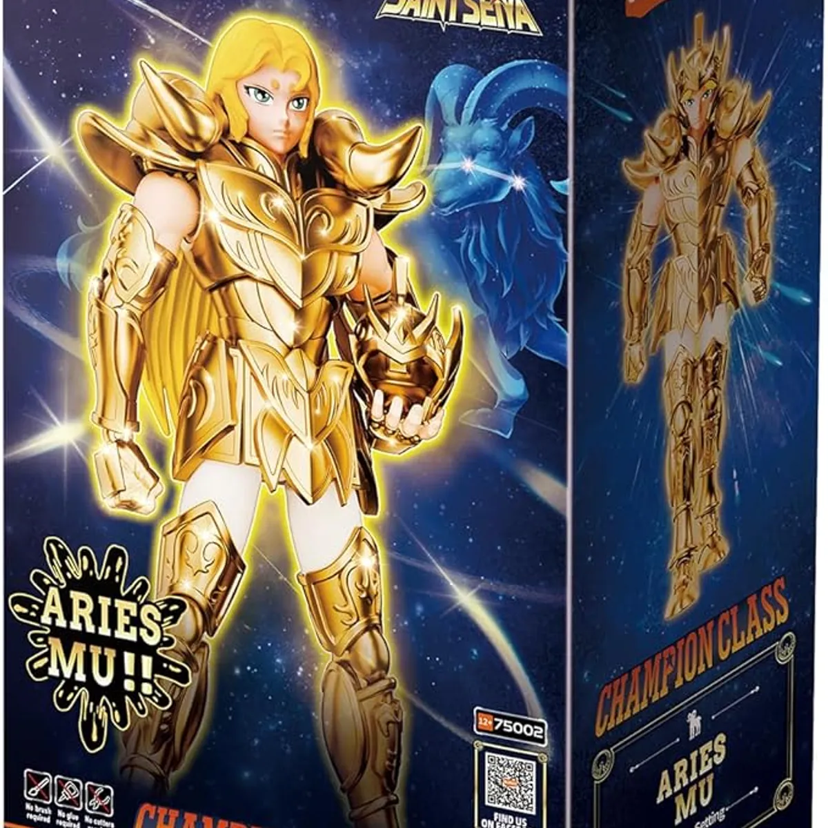 Aries Mu Saint Seiya Champion Class Armable Blokees, marca Hasbro - Foto 2