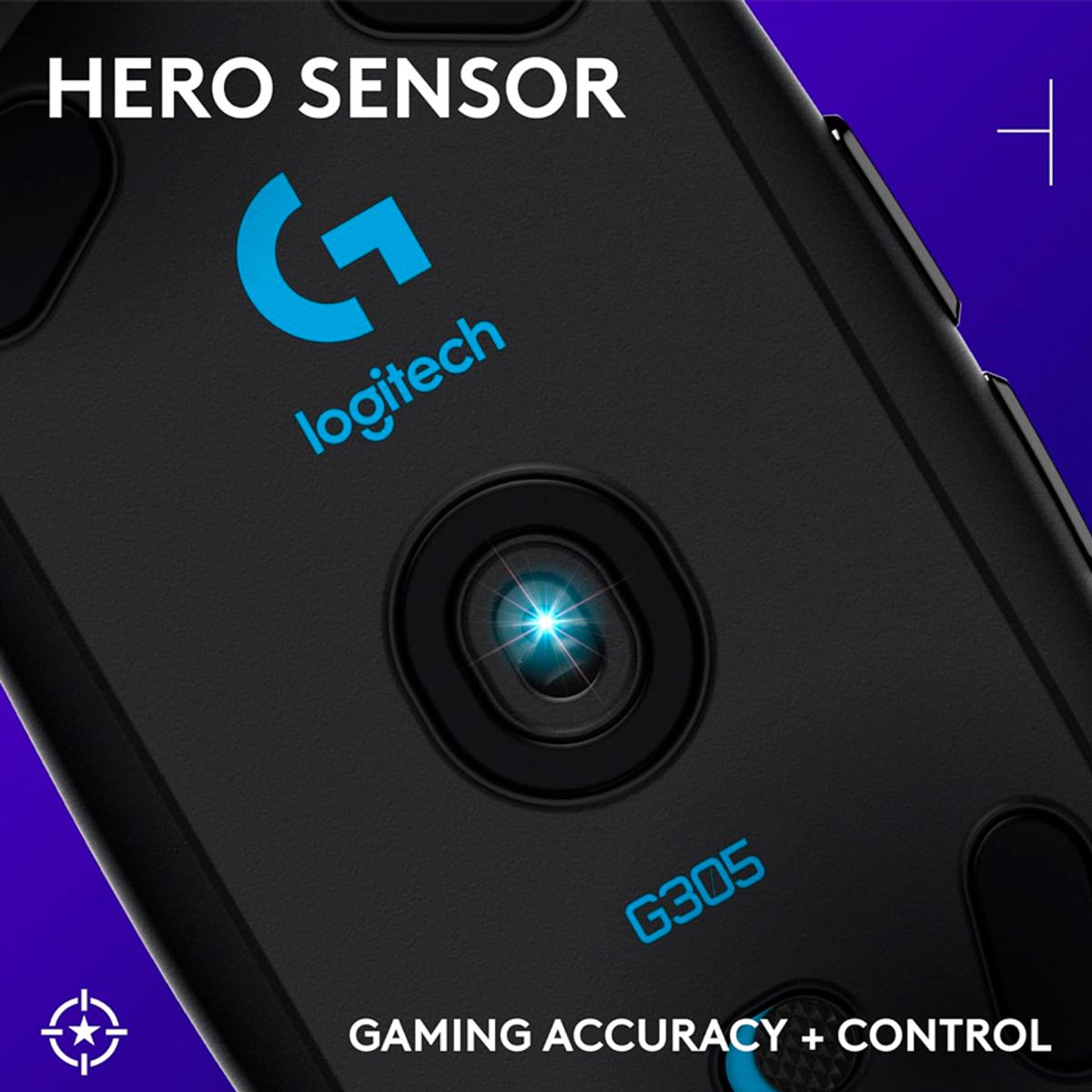 LOGITECH - Mouse Gamer Logitech G305 LightSpeed 12,000 DPI Inalámbrico Black