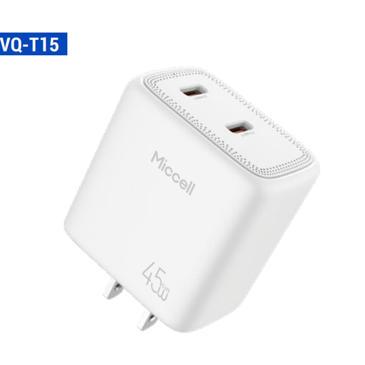 GENERAL - Miccell Cargador GaN 45W de Carga Rápida para Celulares y Laptops