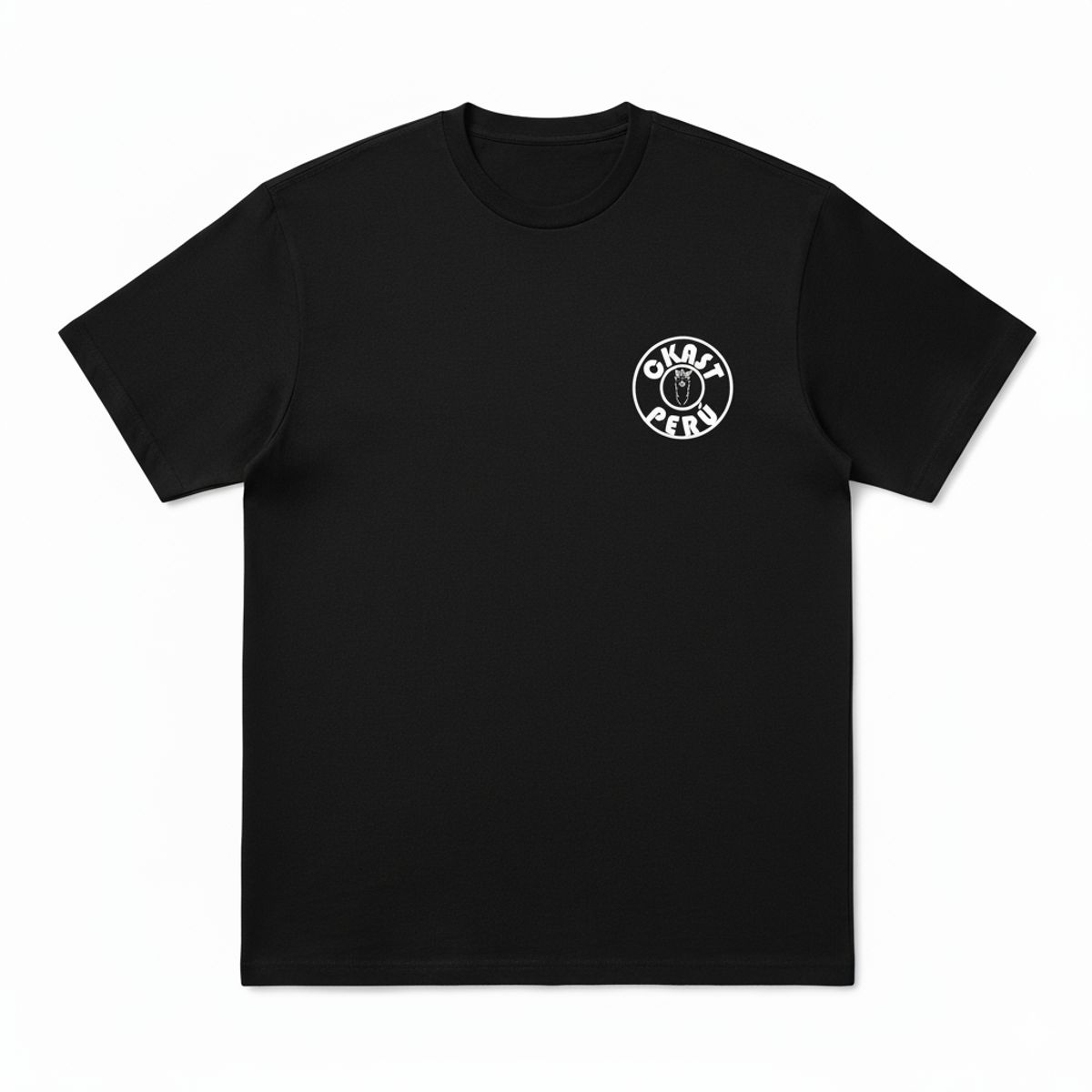 CKAST PERU - Polo Boxy Fit Streetwear Hombre NEGRO Ckast Perú