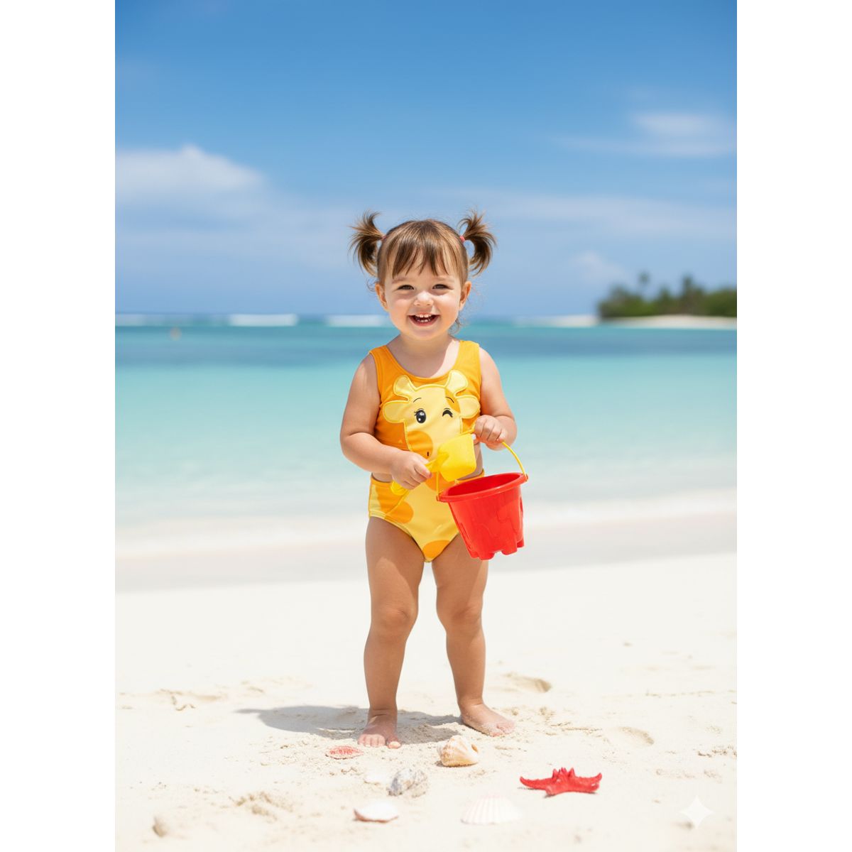 GENERICO - ROPA TRAJE  DE BAÑO PARA NIÑA BEBE