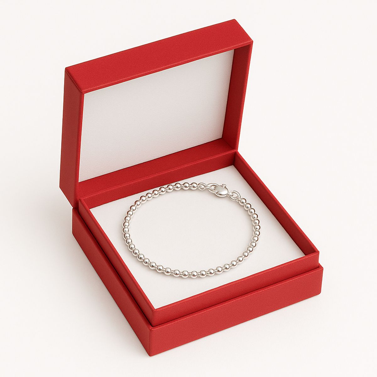 GENERICO - Pulsera Bolitas Plata 925 Mujer Minimalista Ajustable