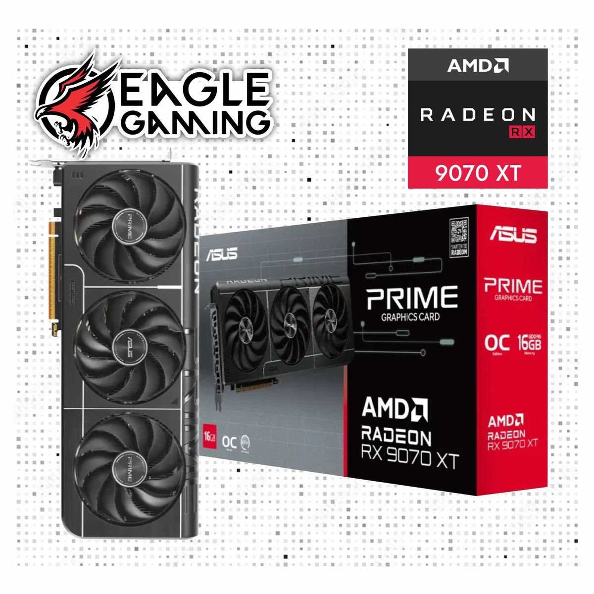 ASUS - Tarjeta De Video Asus Rx 9070 Xt, 16 Gb Gddr6, Pci-E 5.0, Rendimiento