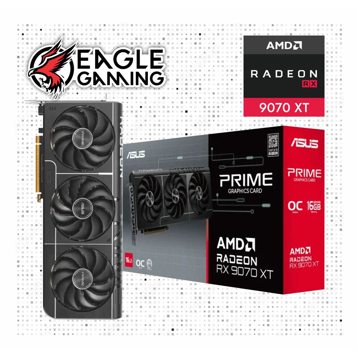 ASUS - Tarjeta De Video Asus Rx 9070 Xt, 16 Gb Gddr6, Pci-E 5.0, Rendimiento