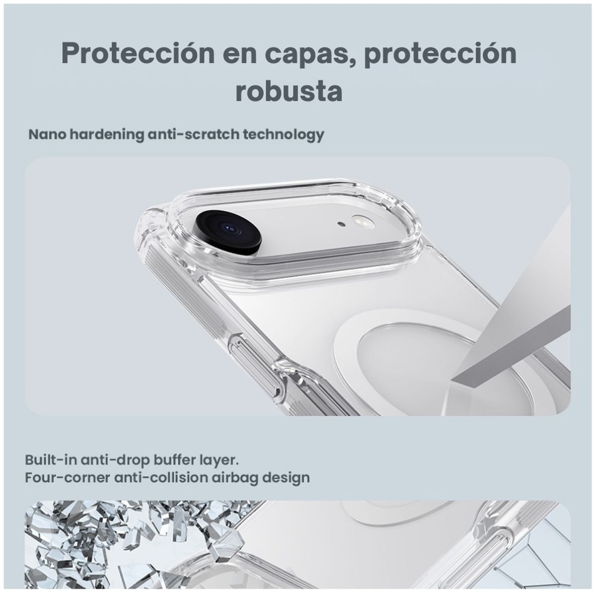 NILLKIN - Case Nillkin Nature TPU Pro - iPhone Air MagSafe - Clear