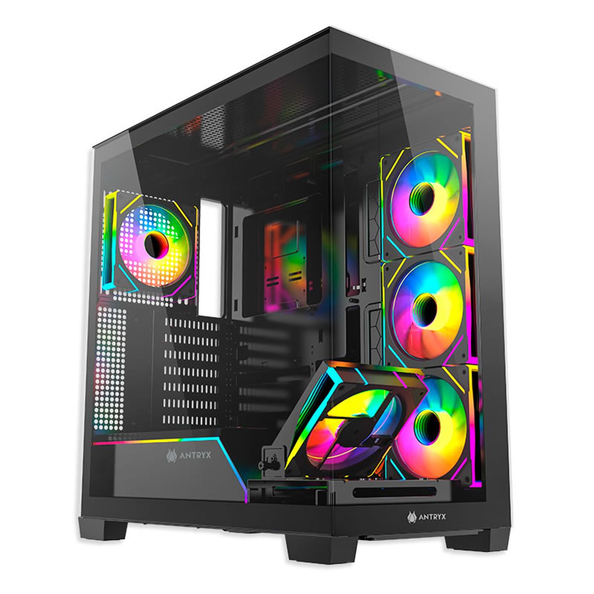 ANTRYX - CASE ANTRYX FX 850 PRO BLACK, INFINITY ARGB FAN X5, USB TIPO-C (AC-FX850KP)