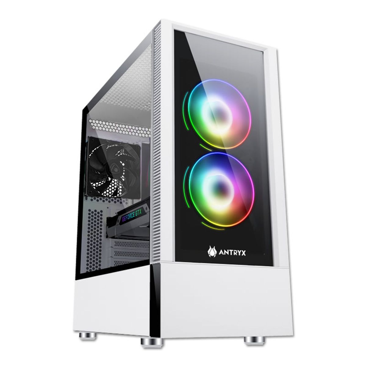 ANTRYX - CASE ANTRYX RX 460 WHITE USB3.0, ARGB FAN X2, VIDRIO TEMPLADO (AC-RX460WR1)