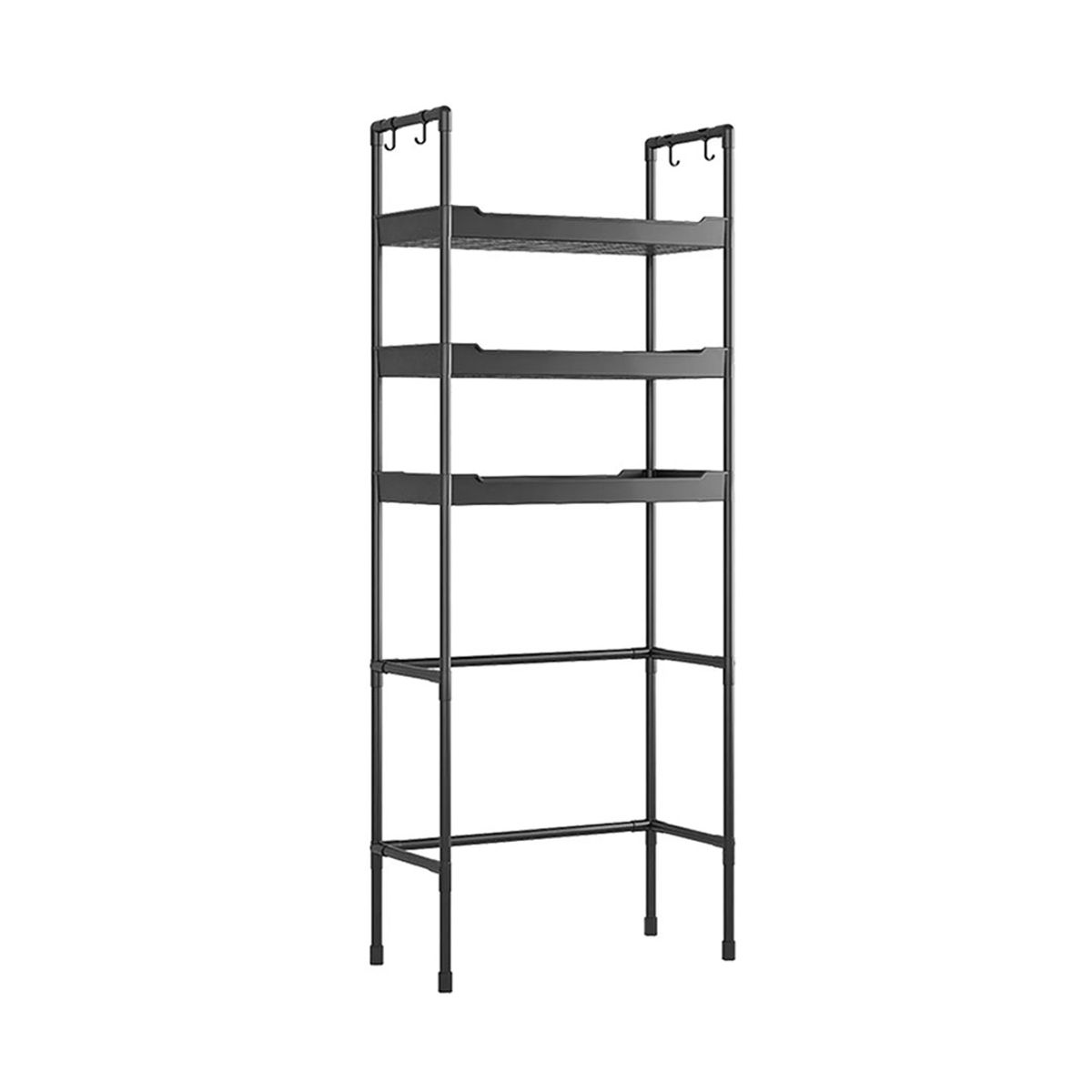 GENERICO - Estante Organizador De Baño 3 Niveles Negro