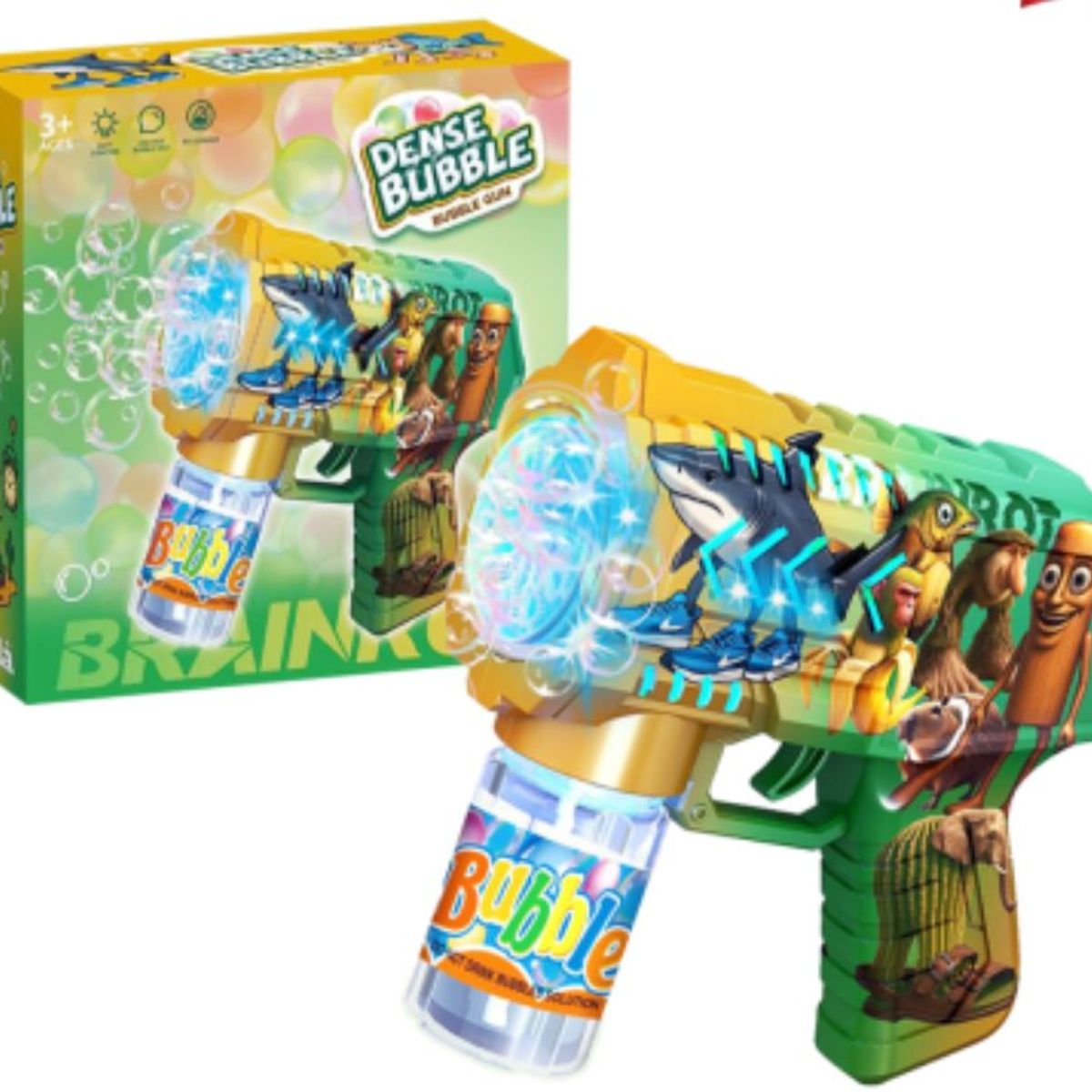 GENERICO - PISTOLA DE AGUA BURBUJAS BUBBLE GUN COLOR VERDE