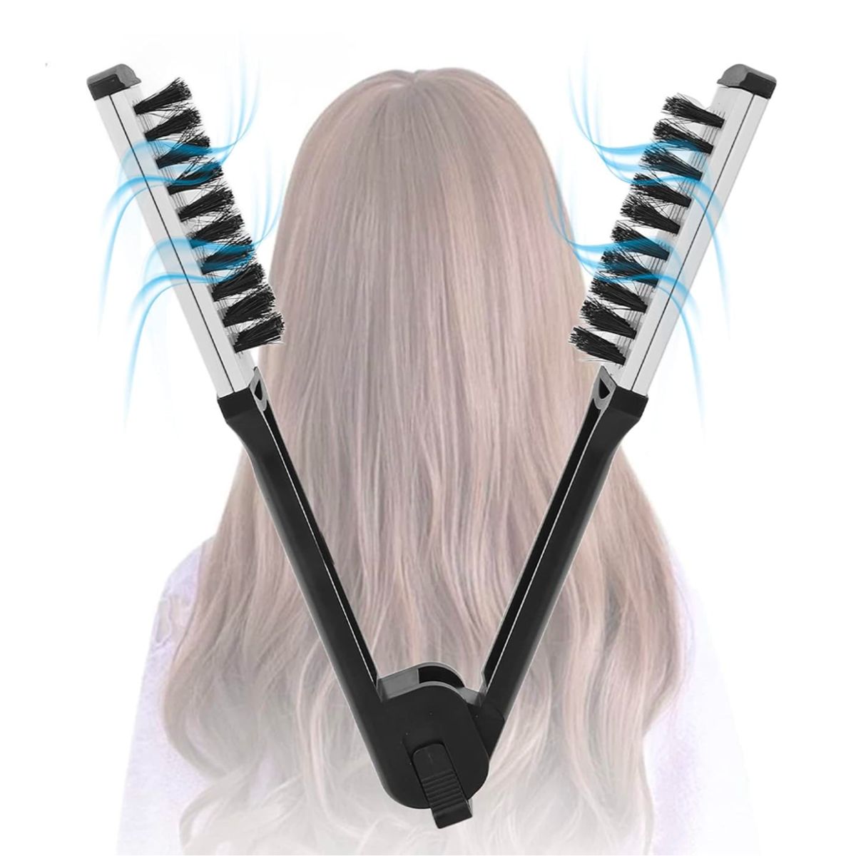 CAYETANA - Cepillo Alisador NO ELECTRICO con Cerdas de Jabalí y Placas de Aluminio