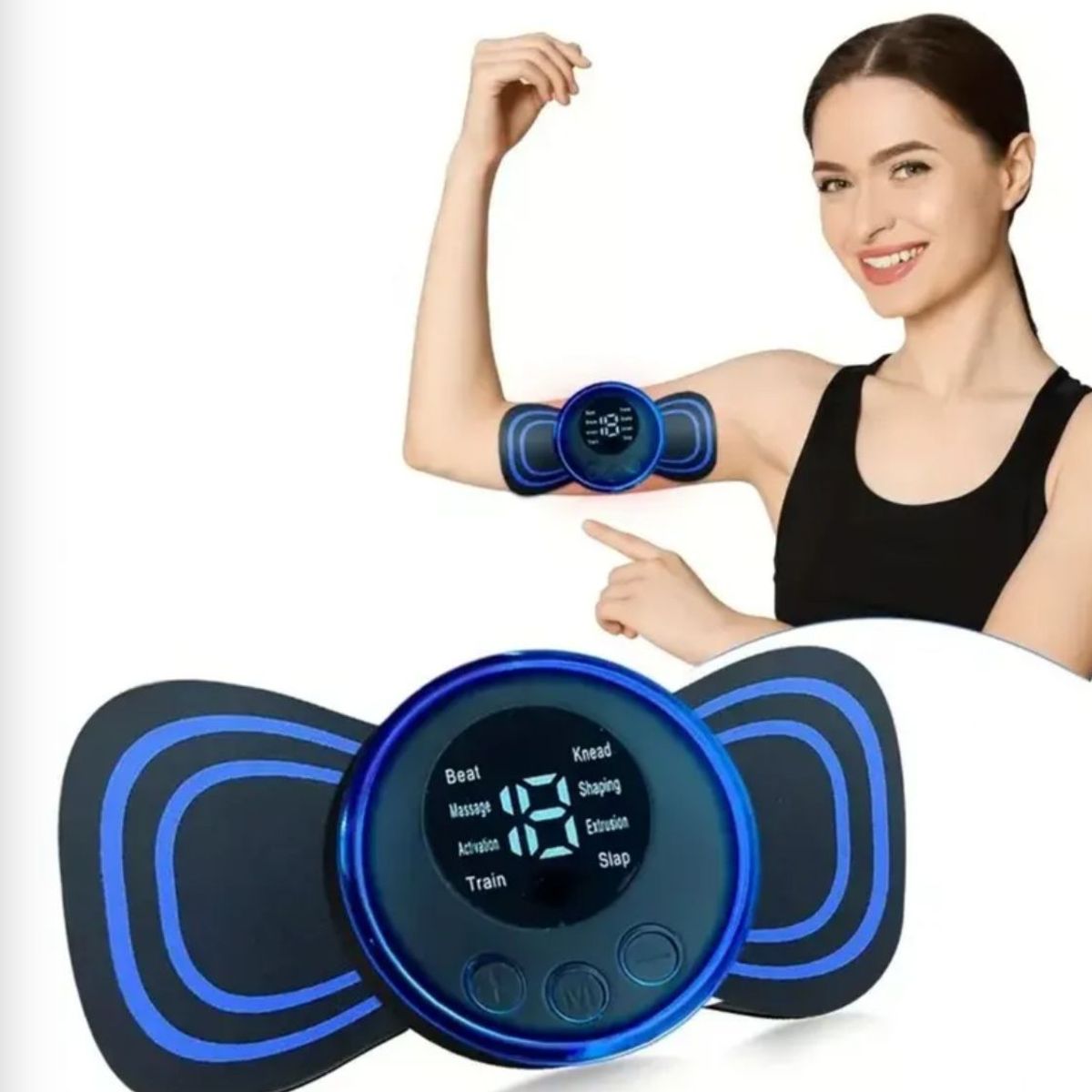 GENERICO - MINI MASAJEADOR TIPO PARCHE ALIVIO MUSCULAR