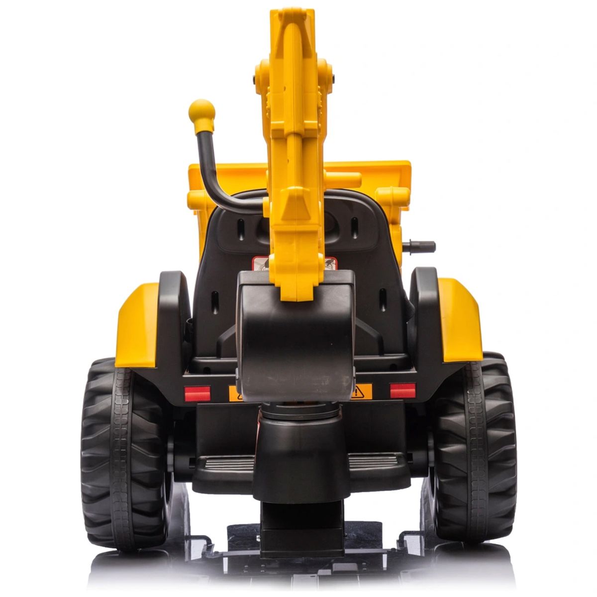 GENERICO - Tractor Montable Retroexcavadora Cat a batería 12V con control remoto para padres