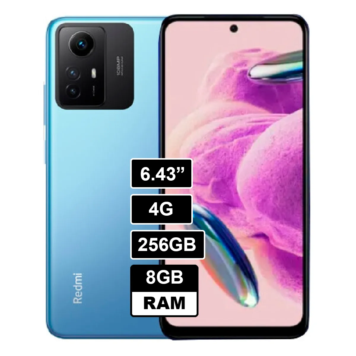XIAOMI - XIAOMI REDMI NOTE 12S 8GB 256GB AZUL