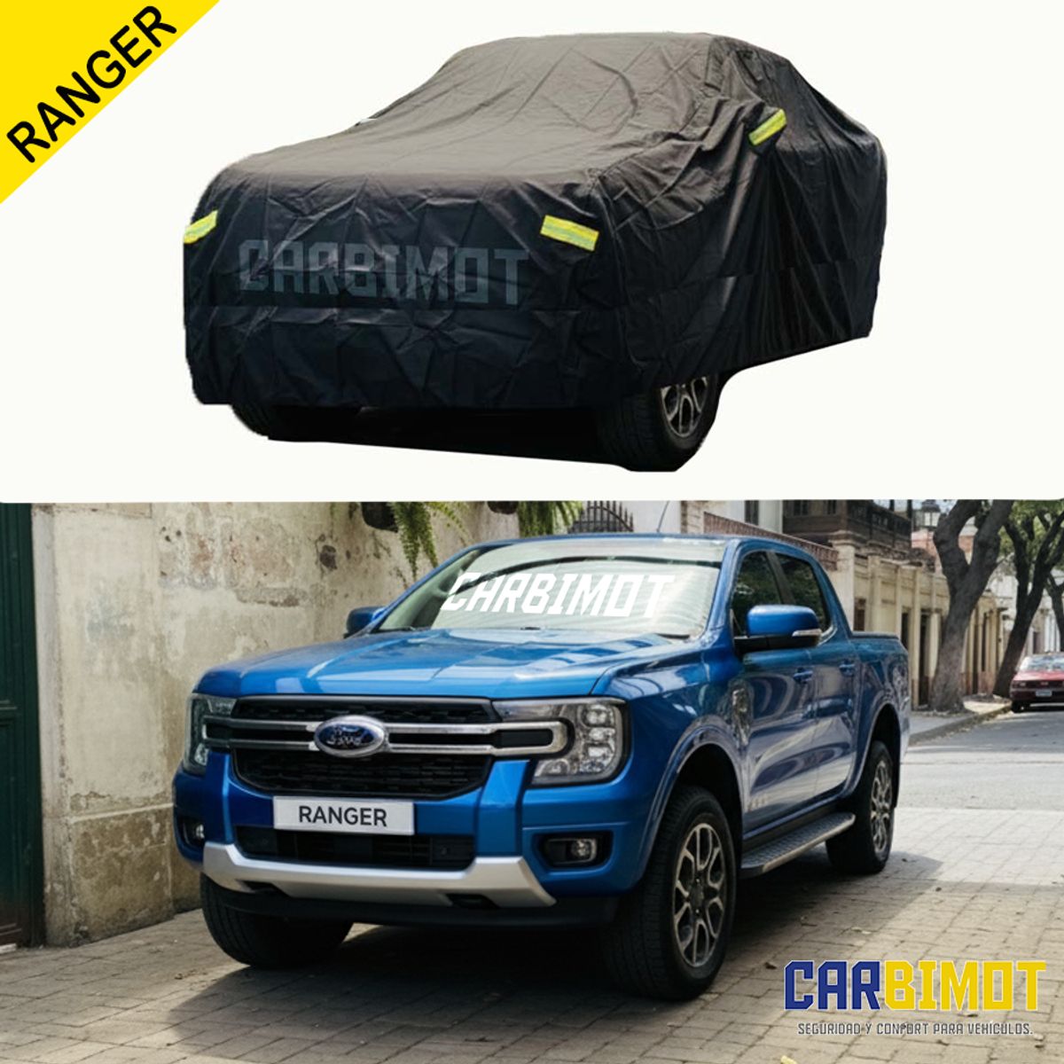 UNIVERSAL - FUNDA COBERTOR PROTECTOR NEGRO PICK UP FORD RANGER
