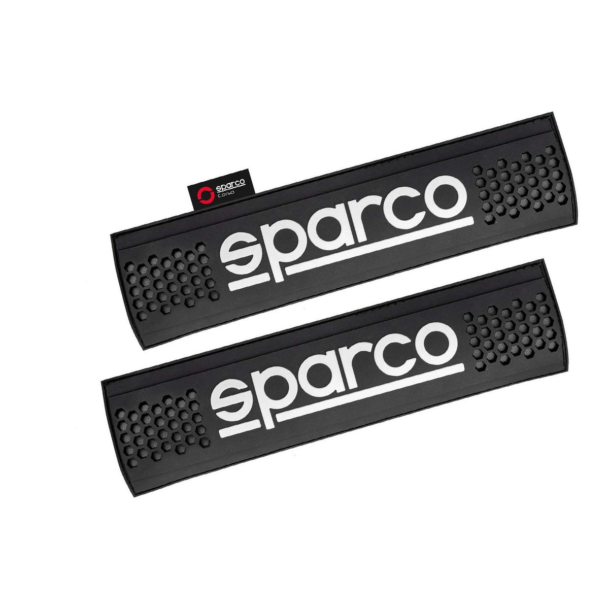 GENERICO - Kit Forro De Timón Sparco + Almohadillas Para Cinturón De Seguridad Con Detalles En Color Gris