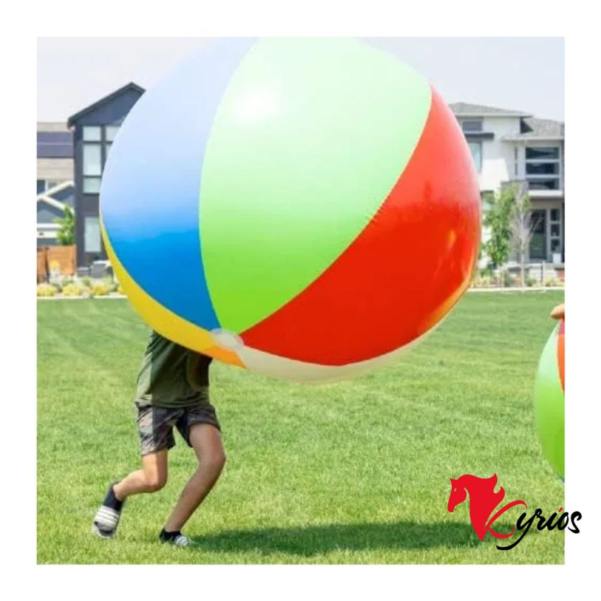 NO LOGO - PELOTA DE PLAYA INFLABLE GIGANTE DE 180 CM
