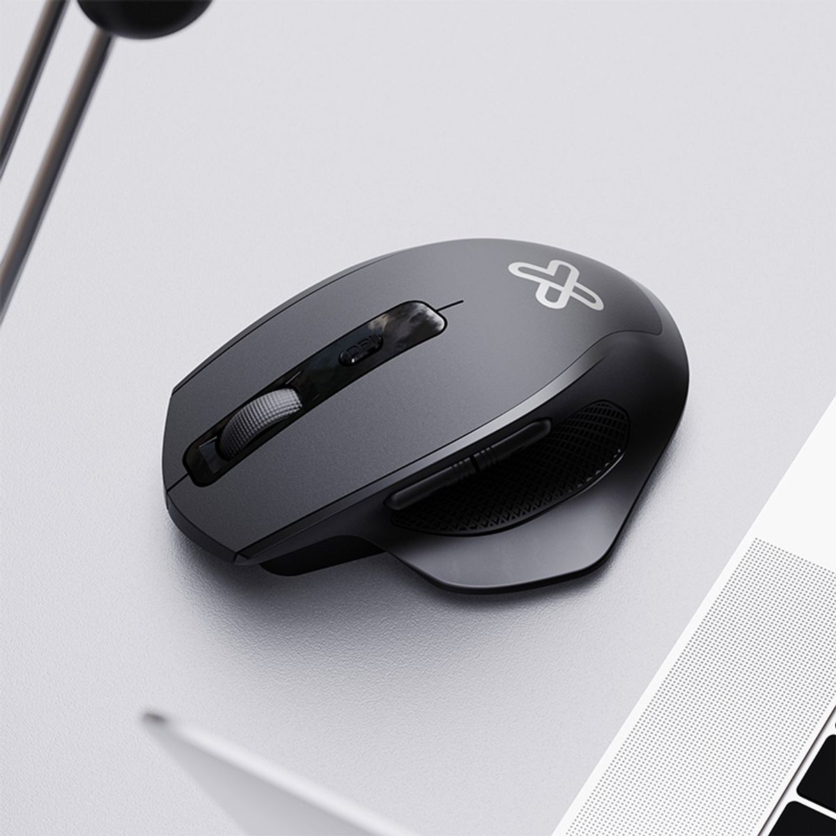 KLIP XTREME - Mouse Inalámbrico de 6 Botones - Ultra Ergonómico - Recargable - Alta Precisión Klip Xtreme KMW-760