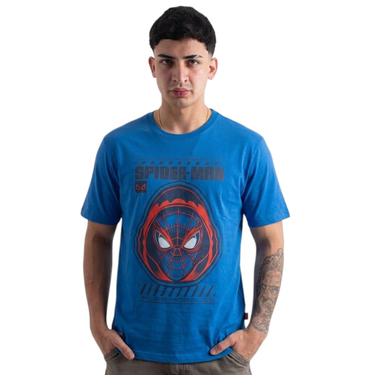 MARVEL - Polo Manga Corta Spiderman Hombre  Algodòn