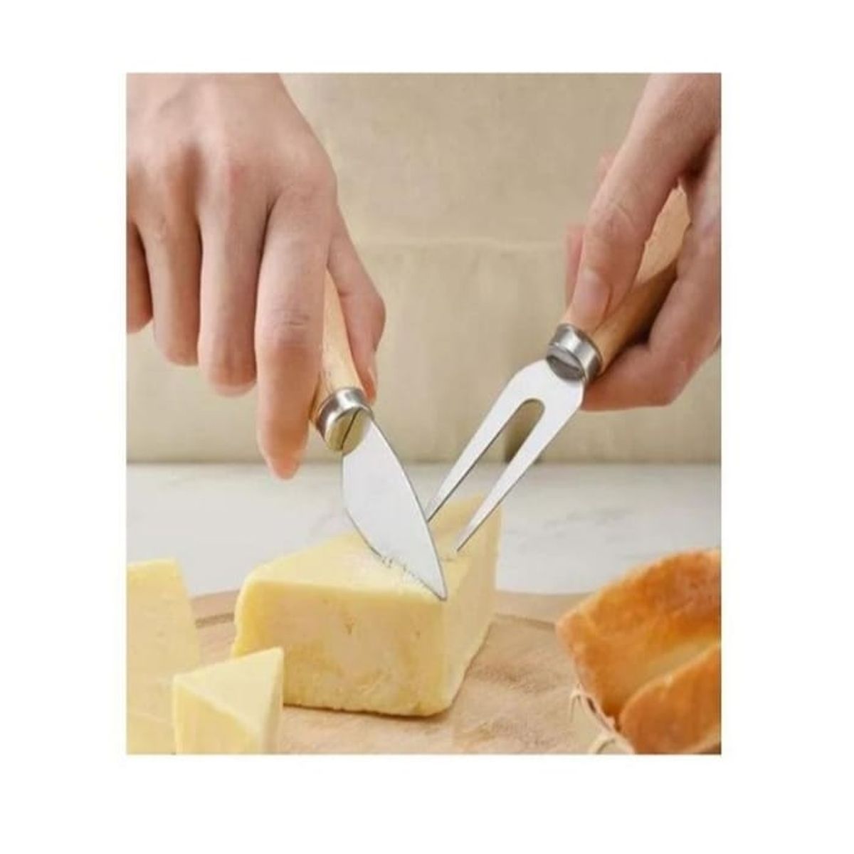 GENERICO - Tabla Madera Bambú Quesos Jamón Picoteo Cóctel