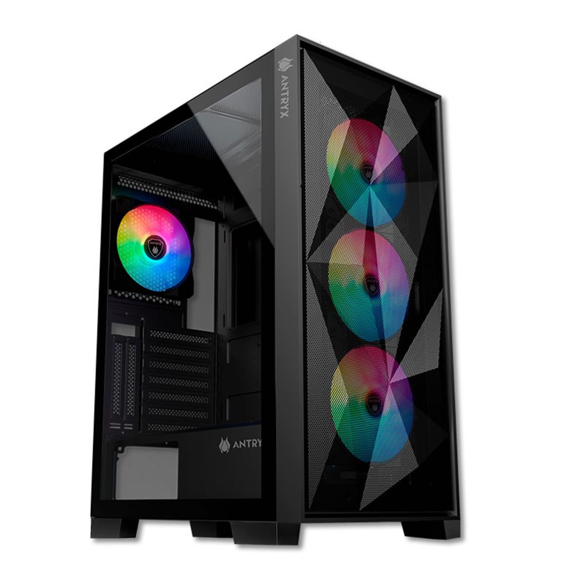 ANTRYX - CASE ANTRYX RX-250 USB30 FRGB FAN X4 VIDRIO TEMPLADO AC-RX250KFR