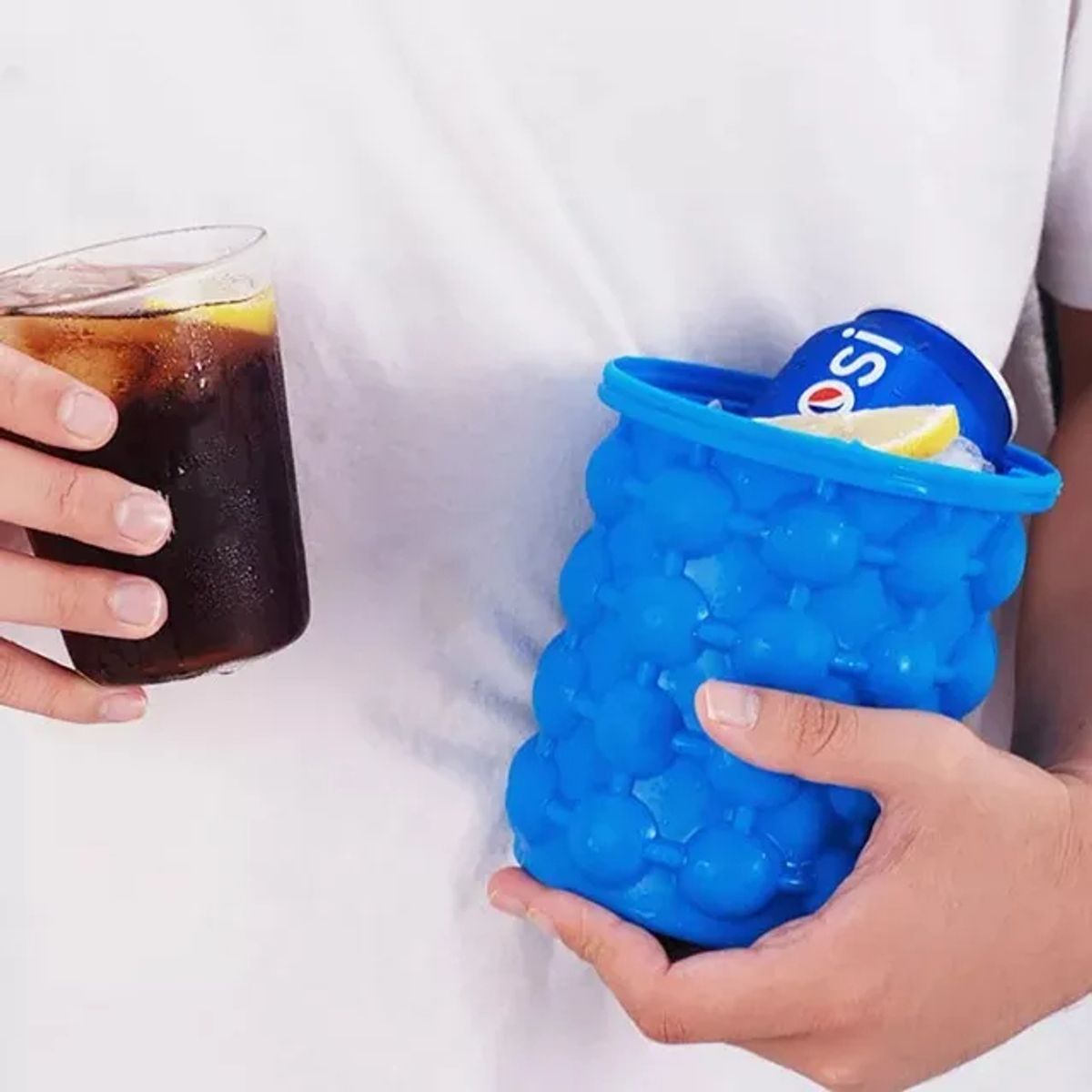 GENERICO - Hielera de Silicona Ice Cube - Hielera Cubera Molde de hielo