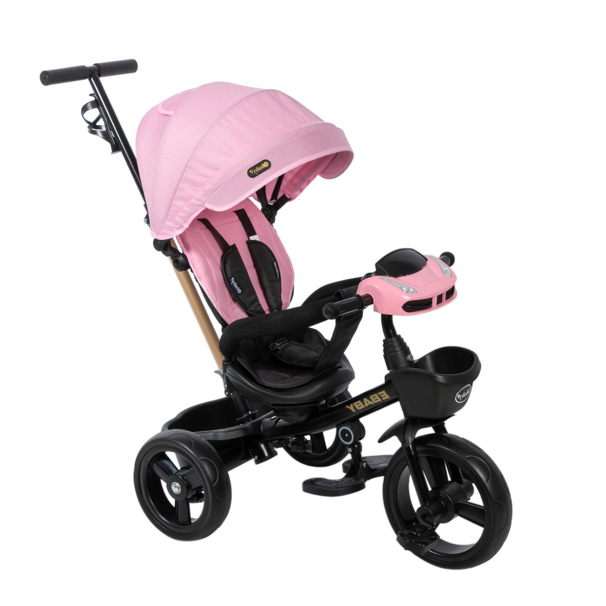 EBABY - Triciclo Musical y luces para niños 390A Rosado EBABY